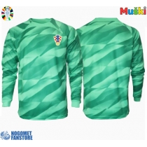 Hrvatska Golmanski Gostujuci Dres EP 2024 Dugi Rukav